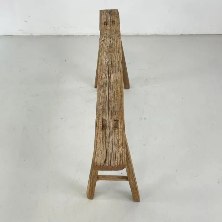 Pamono Rustic Wooden Pig Bench Online