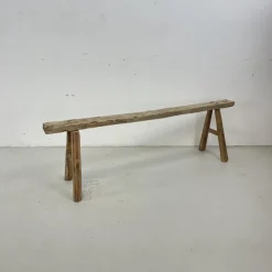 Pamono Rustic Wooden Pig Bench Discount