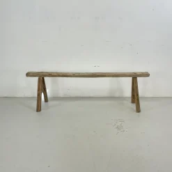 Pamono Rustic Wooden Pig Bench Discount