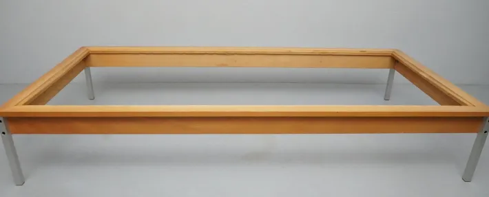 Pamono RZ 57 Daybed by Dieter Rams, Otto Zapf & Wilhelm Kimmelmann in Beech & Aluminium, 1961 New