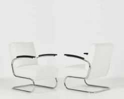 Pamono S 411 Armchairs by W.H. Gispen for Mücke & Melder, 1930s, Set of 2 Clearance