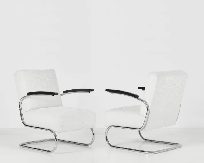 Pamono S 411 Armchairs by W.H. Gispen for Mücke & Melder, 1930s, Set of 2 Clearance