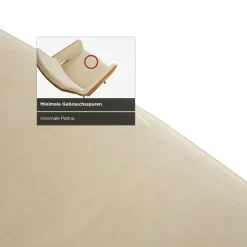 Pamono S 847 Chair in Cream Leather and Brown Wood from Thonet New