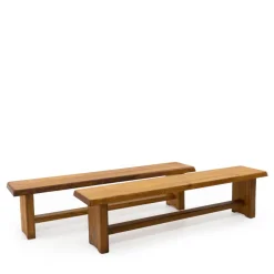 Pamono S14 Bench by Pierre Chapo, France, 1980s