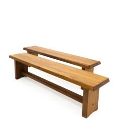 Pamono S14 Bench by Pierre Chapo, France, 1980s