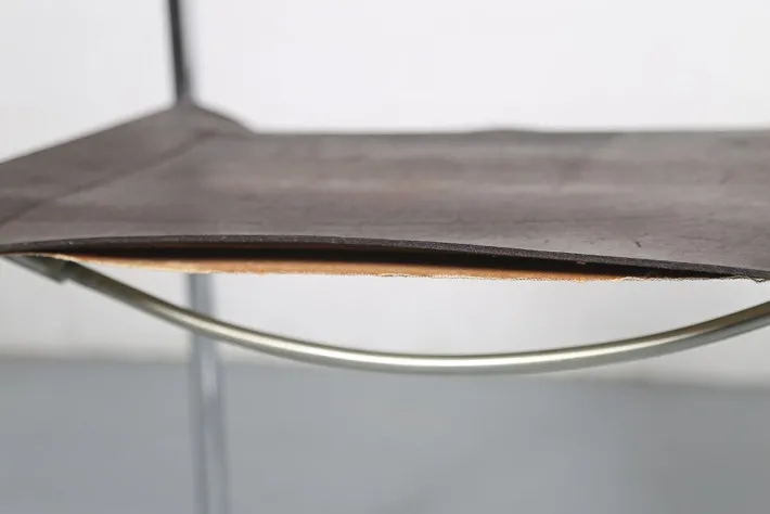 Pamono S34 Cantilever Chairs in Brown Leather and Chrome by Mart Stam for Thonet, Germany, 1970s, Set of 2 Hot