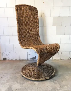 Pamono S Chair in Braided Rope by Marzio Cecchi, Italy, 1970s