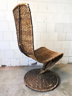 Pamono S Chair in Braided Rope by Marzio Cecchi, Italy, 1970s