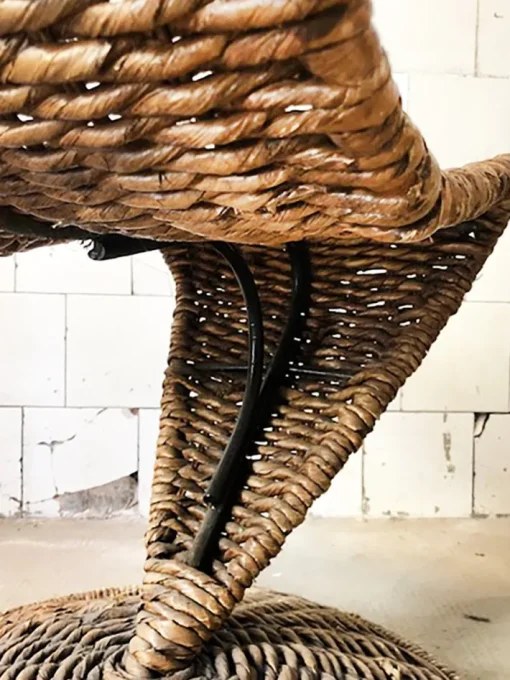 Pamono S Chair in Braided Rope by Marzio Cecchi, Italy, 1970s