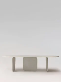 Pamono Sabā Mortex Table in Waxed Concrete from PLATŌ New