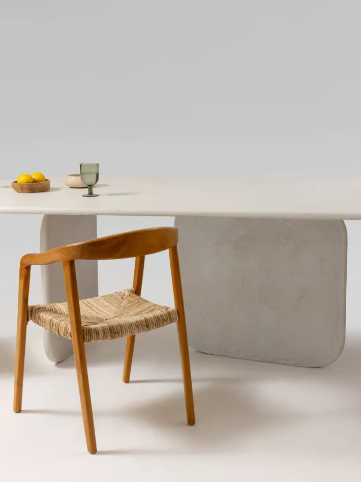 Pamono Sabā Mortex Table in Waxed Concrete from PLATŌ New