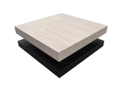 Pamono Sagra Coffee Table in Honed Italian Travertine Marble by Joaquín Moll New