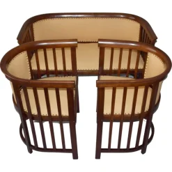Pamono Salon Set attributed to Josef Hoffmann, 1910s, Set of 3 Clearance
