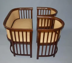 Pamono Salon Set attributed to Josef Hoffmann, 1910s, Set of 3 Clearance