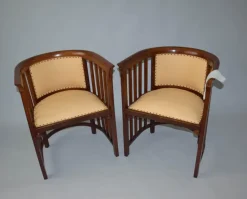 Pamono Salon Set attributed to Josef Hoffmann, 1910s, Set of 3 Clearance