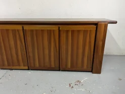 Pamono Sapporo Cabinet in Walnut by Mario Marenco for Mobilgirgi, 1970s Sale