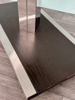 Pamono SAS TV Stand in Steel with Smoked Glass Top from Domustil, 1970s Discount