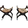 Pamono Savonarola-Style Chairs, 19th Century, Set of 2