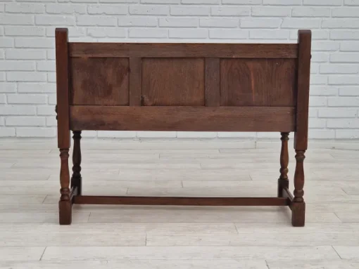 Pamono Scandinavian Bench or Sofa in Oak & Sheepskin, 1950s