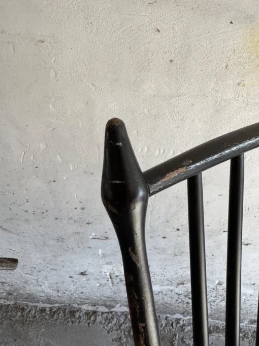 Pamono Scandinavian Black Windsor Style Rocking Chair Sale