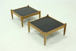 Pamono Scandinavian Coffee Table in Oak and Slate by Eric Merthen for Ire Möbler, 1960s New