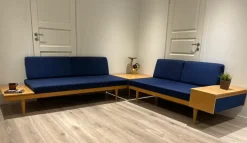 Pamono Scandinavian Dangle Daybeds and Table by Ingmar Relling & Haldor Vik for Ekornes, 1960s, Set of 3 Discount