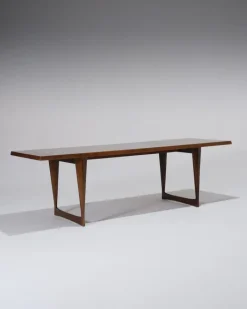 Pamono Scandinavian Dark Wood Coffee Table from Peter Løvig Nielsen, 1960s Discount