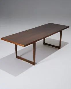Pamono Scandinavian Dark Wood Coffee Table from Peter Løvig Nielsen, 1960s Discount