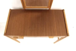 Pamono Scandinavian Dressing Table in Teak and Oak, Sweden, 1960s