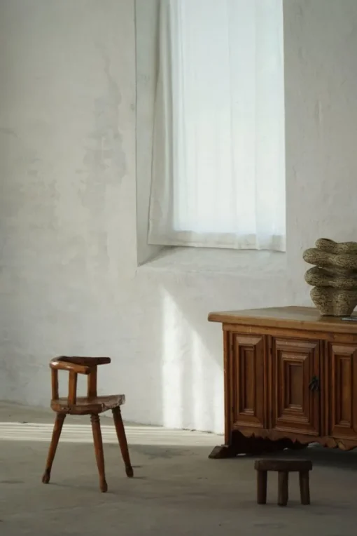 Pamono Scandinavian Folk Art 3-Legged Chair in Pine, 1920s Online
