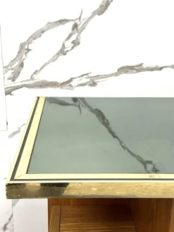 Pamono Scandinavian Geometric Wood Console Table, 1970s Best