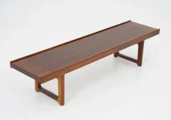 Pamono Scandinavian Krobo Bench in Rosewood attributed to Torbjørn Device for Middle Strands, 1960s Outlet