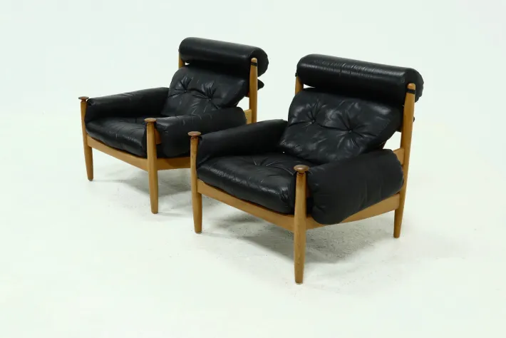Pamono Scandinavian Lounge Chairs by Eric Merthen for Ire Möbler, 1960s, Set of 2 Discount
