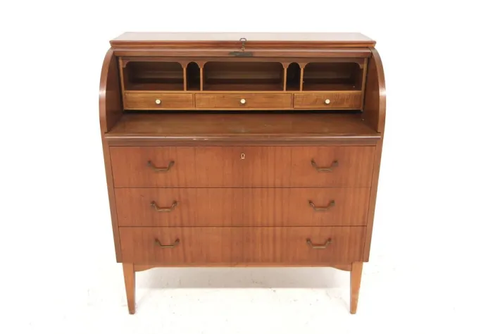 Pamono Scandinavian Mahogany Secretaire, 1950 Hot
