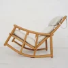 Pamono Scandinavian Modern Birch Spindle Rocking Lounge Chair, 1960s New