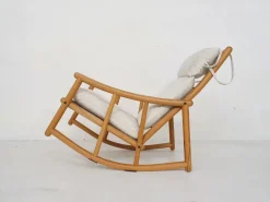 Pamono Scandinavian Modern Birch Spindle Rocking Lounge Chair, 1960s New
