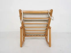 Pamono Scandinavian Modern Birch Spindle Rocking Lounge Chair, 1960s New