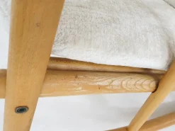 Pamono Scandinavian Modern Birch Spindle Rocking Lounge Chair, 1960s New