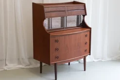 Pamono Scandinavian Modern Teak Secretary by Gunnar Falsig, 1960s Sale