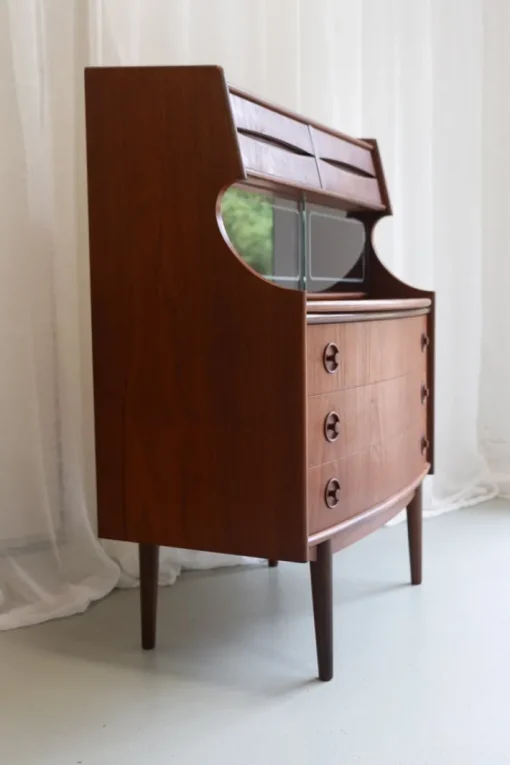 Pamono Scandinavian Modern Teak Secretary by Gunnar Falsig, 1960s Sale