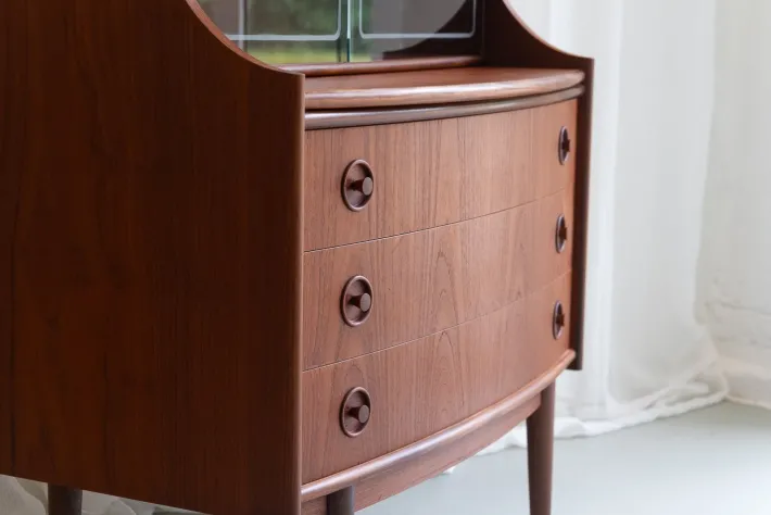 Pamono Scandinavian Modern Teak Secretary by Gunnar Falsig, 1960s Sale