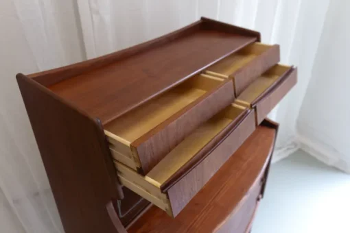 Pamono Scandinavian Modern Teak Secretary by Gunnar Falsig, 1960s Sale