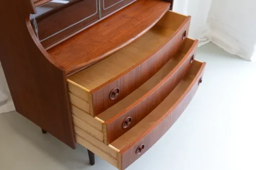 Pamono Scandinavian Modern Teak Secretary by Gunnar Falsig, 1960s Sale