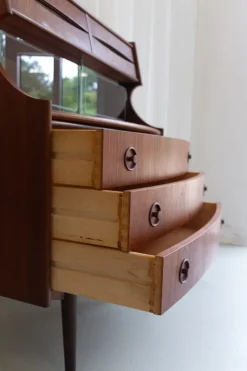 Pamono Scandinavian Modern Teak Secretary by Gunnar Falsig, 1960s Sale