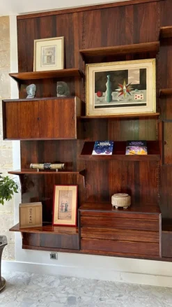Pamono Scandinavian Modular Wall Shelf in Rosewood attributed to Poul Cadovius for Cado, 1960s