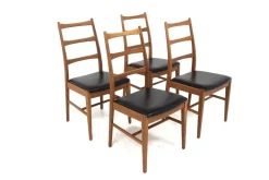 Pamono Scandinavian Oak Chairs, 1960, Set of 4