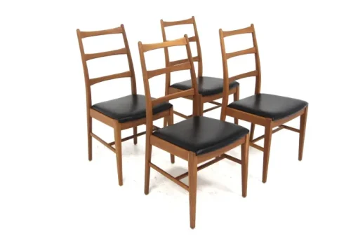 Pamono Scandinavian Oak Chairs, 1960, Set of 4