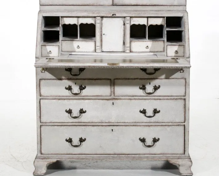Pamono Scandinavian 2-Part Secretary, 1770s New
