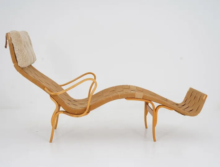 Pamono Scandinavian Pernilla 3 Chaise Lounge by Bruno Mathsson Best