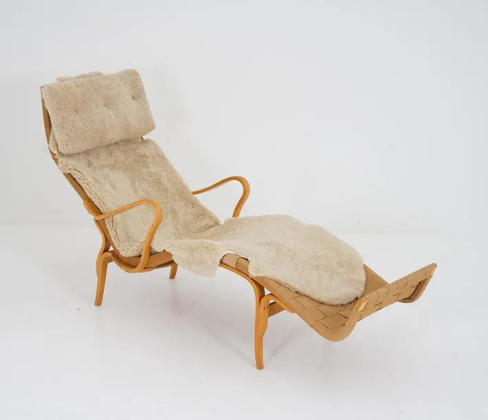 Pamono Scandinavian Pernilla 3 Chaise Lounge by Bruno Mathsson Best